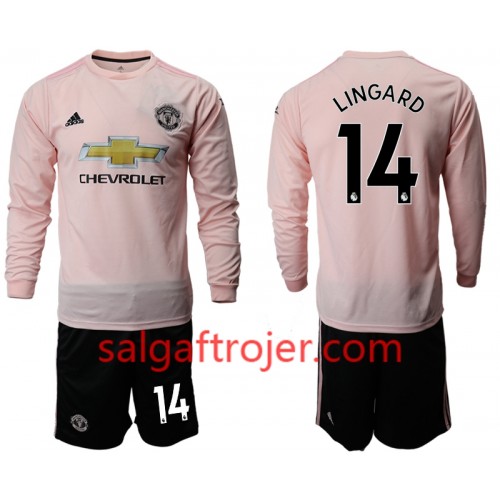 Manchester United Fodboldtrøjer LINGARD 14 Børn Udebanesæt 2018/19 Langærmet Manchester United Fodboldtrøjer LINGARD 14 Børn Udebanesæt 2018/19 Langærmet